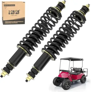 10L0L Golf Cart Shocks Absorber Front or Rear with Heavy Duty Coil Springs for EZGO Medalist TXT 1994  Newer Gas & Electric Golf Carts, Replaces OEM# 76418-G01,70928-G01,70248-G01,70324-G01,76419-G01