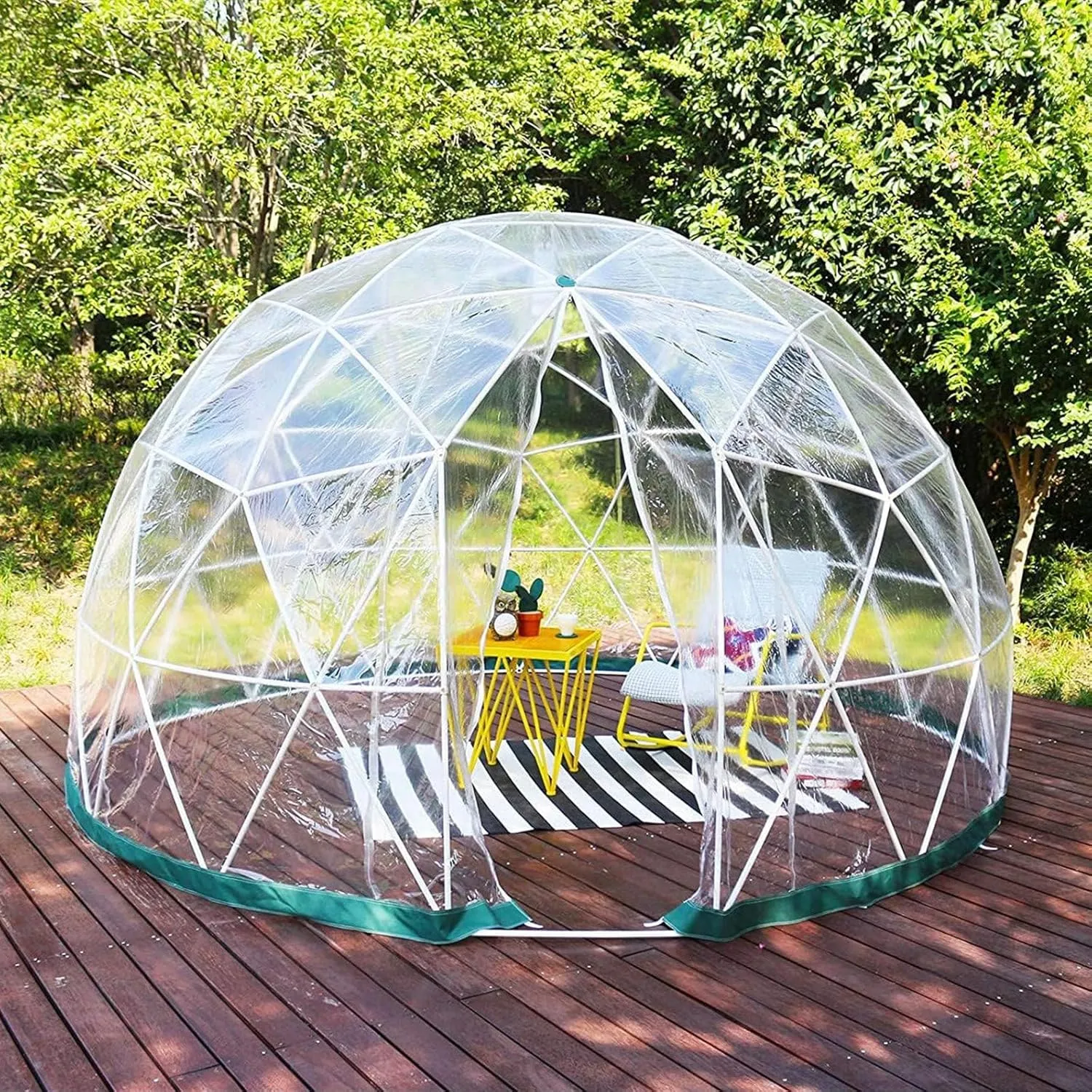 11.8 Ft Bubble Tent Dome for 6-8 Person, Outdoor Clear Dome Tent with Window, 360° Panoramic View, for Camping, Theme Restaurants, Outdoor Activities