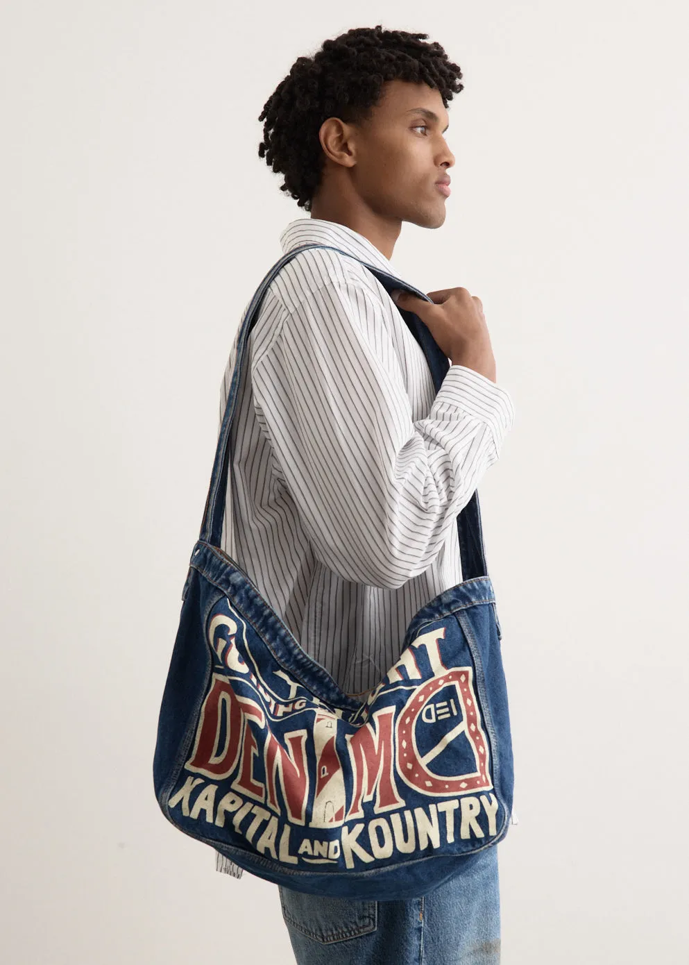 13oz Denim NEWS PAPER BAG (GUIDING LIGHT)