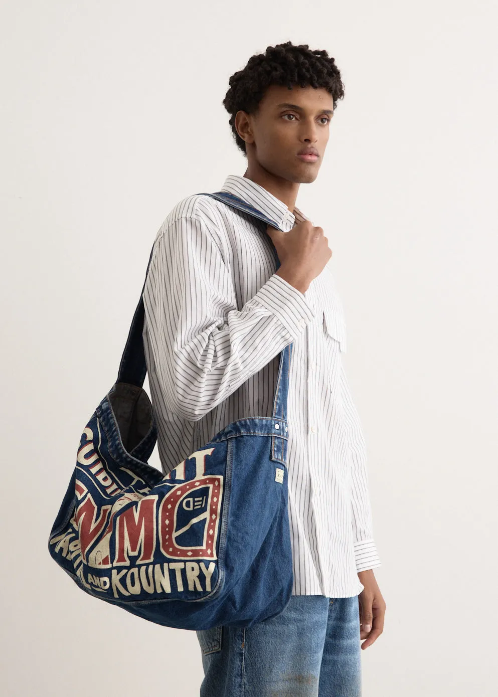 13oz Denim NEWS PAPER BAG (GUIDING LIGHT)