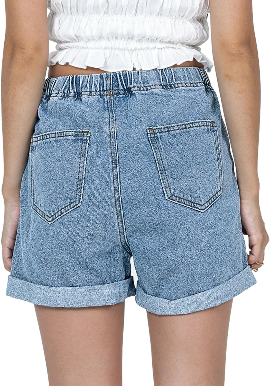 2025 Jean Shorts for Women Casual Stretchy Denim Summer Hot Short