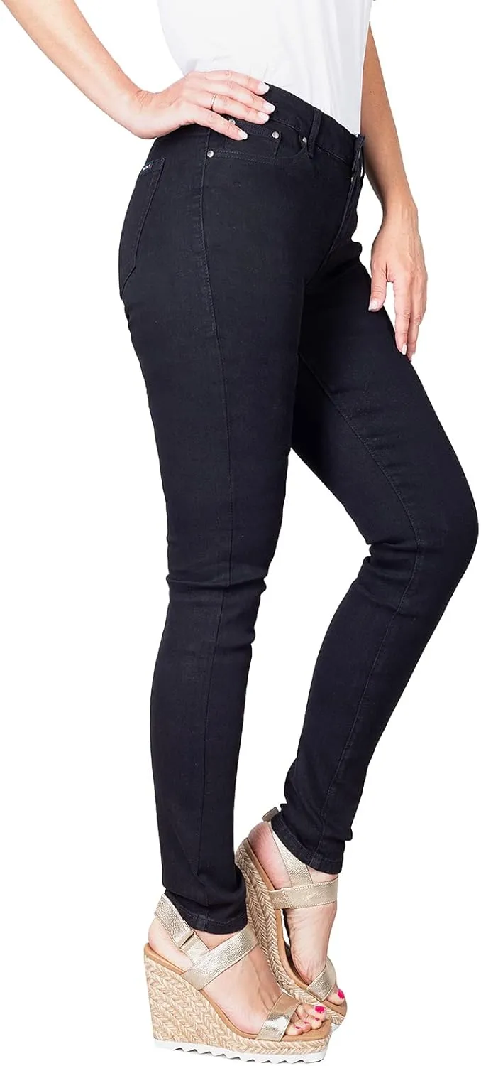 2LUV Women's Ripped Stretchy 5 Pocket Skinny Distressed Denim Jeans