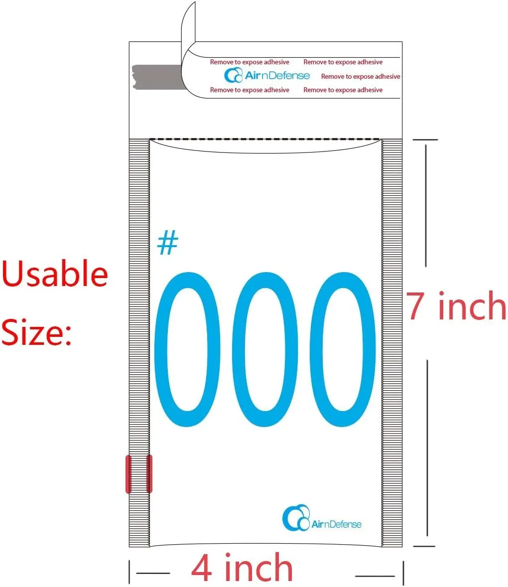 50/500/1000/1500/2000/2500/3000/4000/5000/10000 pcs #000 4x8 Kraft Bubble Padded Envelopes Mailers Shipping Bags AirnDefense (2500)