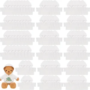 96 Pcs Sublimation Shirt Bulk Suitable for 14-18 Inch Stuffed Animal Bear Cute Tiny Blank Bear T Shirts Plush Doll Clothes Accessory Make Your Own Stuffed Bear Outfit