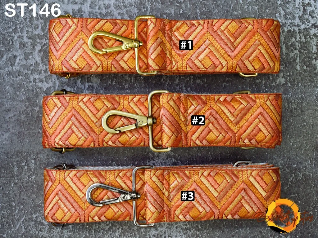 Adjustable Sling Bag Strap Purse Strap Custom Embroidery Messenger Crossbody Strap Handbag Embroidered Replacement Boho Guitar Strap Gift