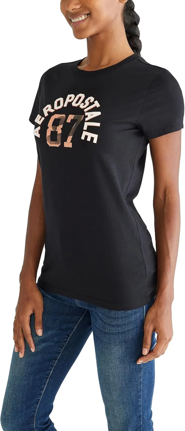 AEROPOSTALE Women's Arch Short Sleeve Graphic Tee