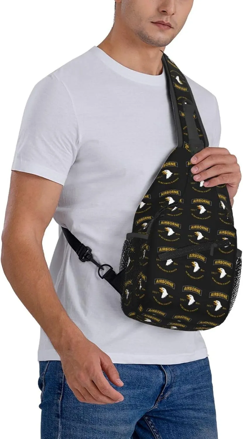 Airborne 101 Sling Backpack Chest Daypack Crossbody Crossbody Shoulder Bags For Travel Sports Running Hiking