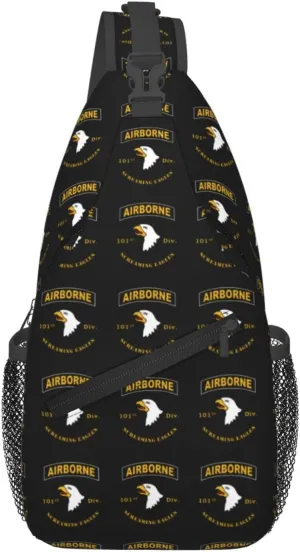 Airborne 101 Sling Backpack Chest Daypack Crossbody Crossbody Shoulder Bags For Travel Sports Running Hiking