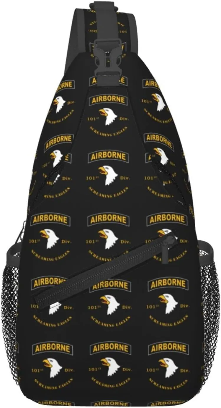 Airborne 101 Sling Backpack Chest Daypack Crossbody Crossbody Shoulder Bags For Travel Sports Running Hiking