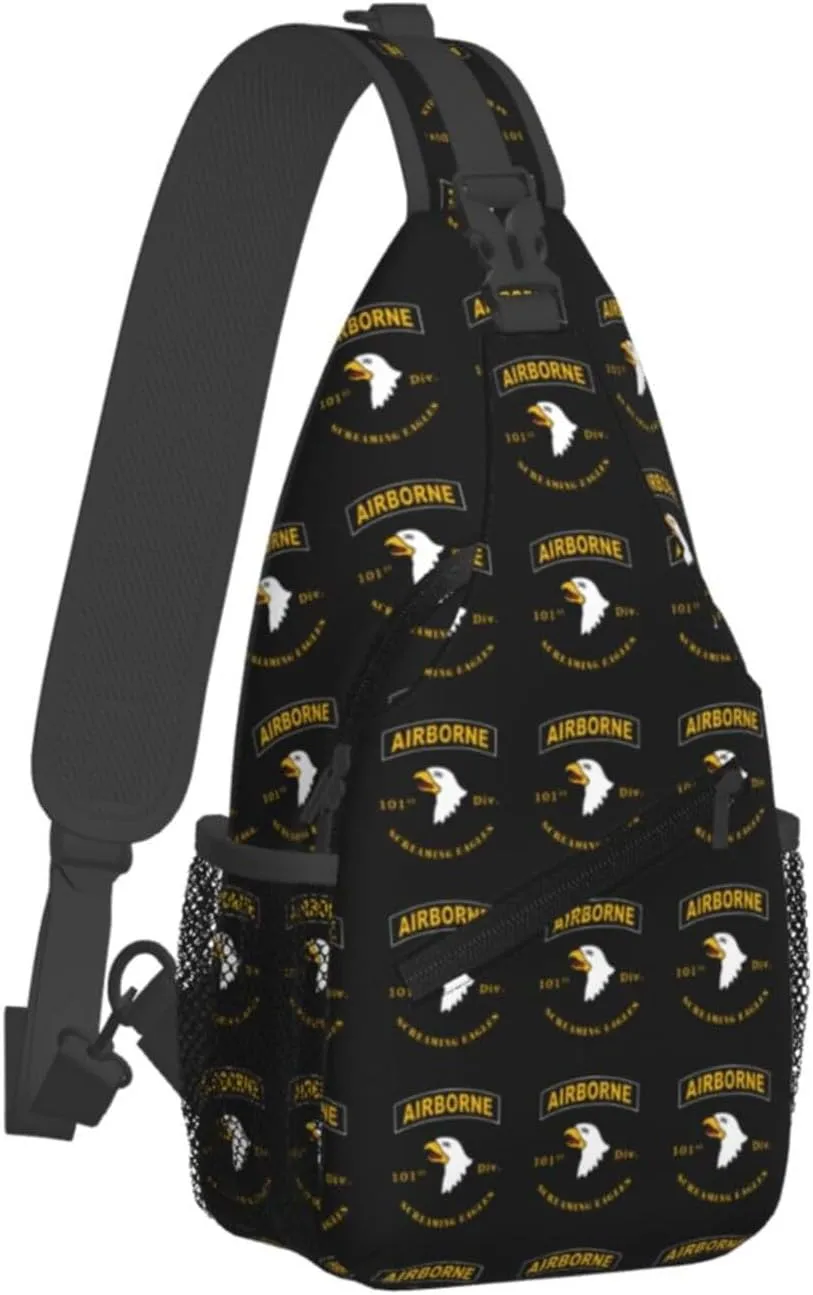 Airborne 101 Sling Backpack Chest Daypack Crossbody Crossbody Shoulder Bags For Travel Sports Running Hiking
