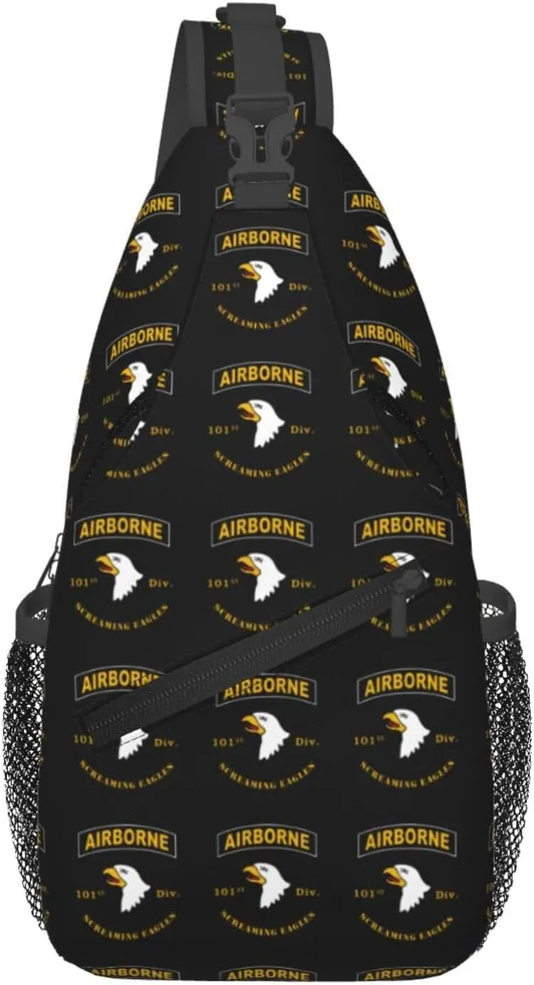 Airborne 101 Sling Backpack Chest Daypack Crossbody Crossbody Shoulder Bags For Travel Sports Running Hiking