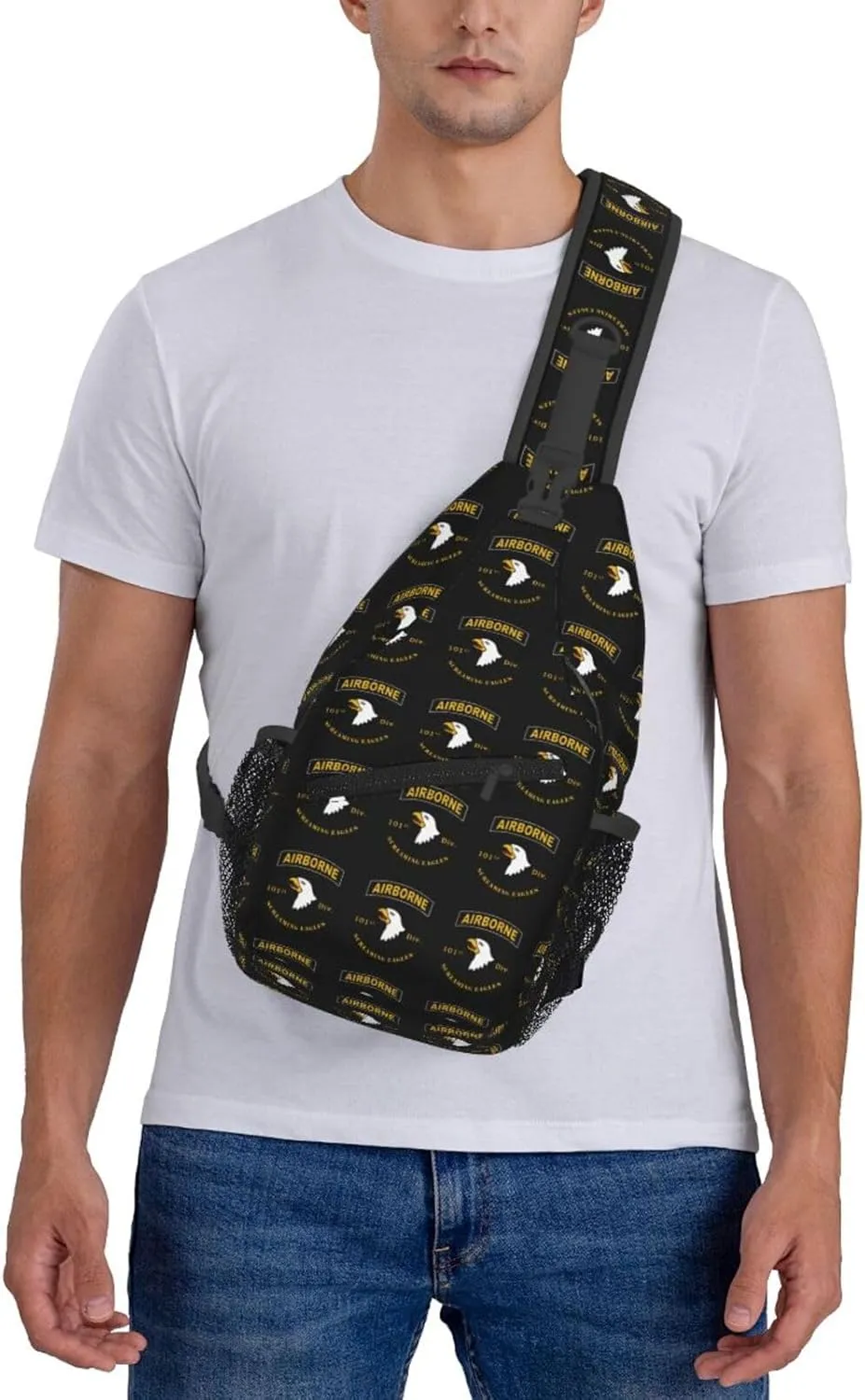 Airborne 101 Sling Backpack Chest Daypack Crossbody Crossbody Shoulder Bags For Travel Sports Running Hiking