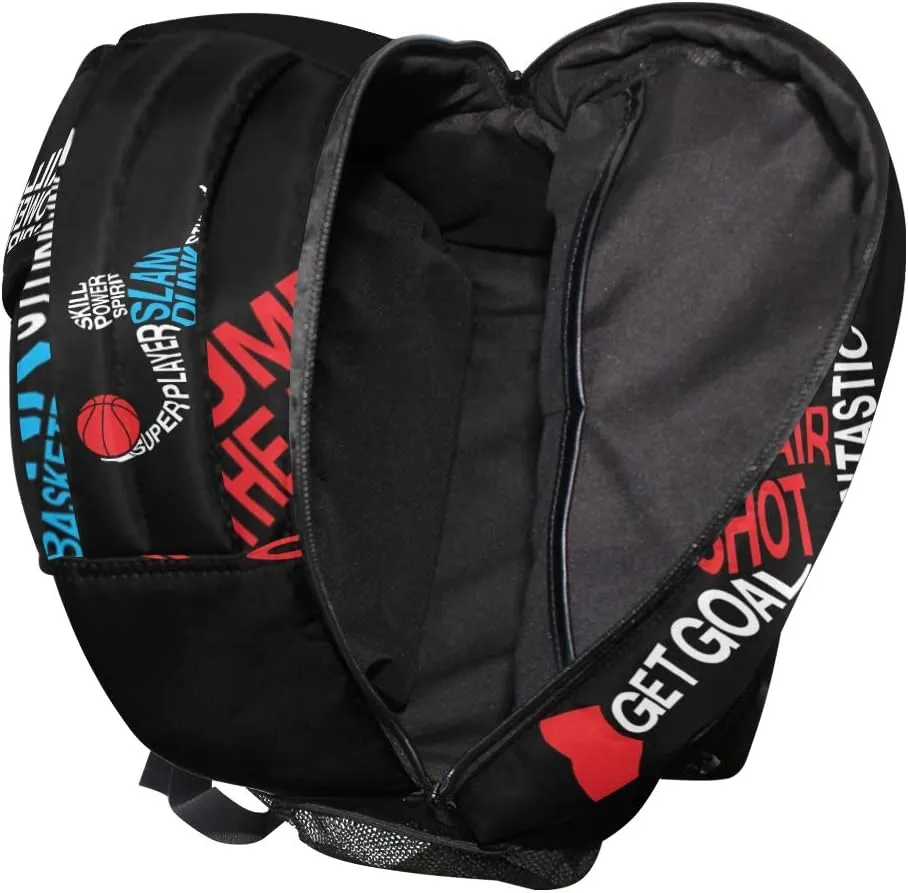 ALAZA Basketball Player Bank Shot Sports Large Backpack Personalized Laptop iPad Tablet Travel School Bag with Multiple Pockets
