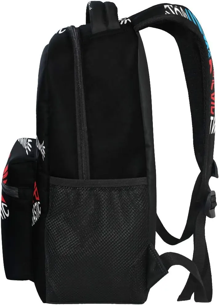 ALAZA Basketball Player Bank Shot Sports Large Backpack Personalized Laptop iPad Tablet Travel School Bag with Multiple Pockets