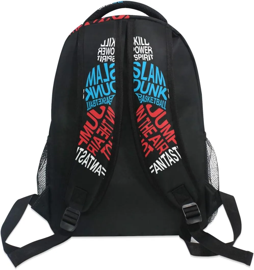 ALAZA Basketball Player Bank Shot Sports Large Backpack Personalized Laptop iPad Tablet Travel School Bag with Multiple Pockets