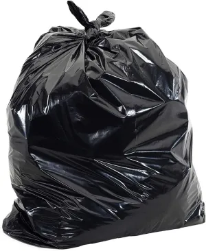 Aluf Plastics 55-60 Gallon Trash Bags - (100 Count) 1.25 MIL (Equiv) Low Density Plastic Garbage Bags - 38" x 58" for Home, Kitchen, Office, Commercial