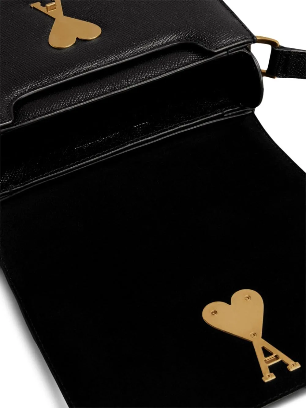 AMI PARIS Leather Shoulder Bag