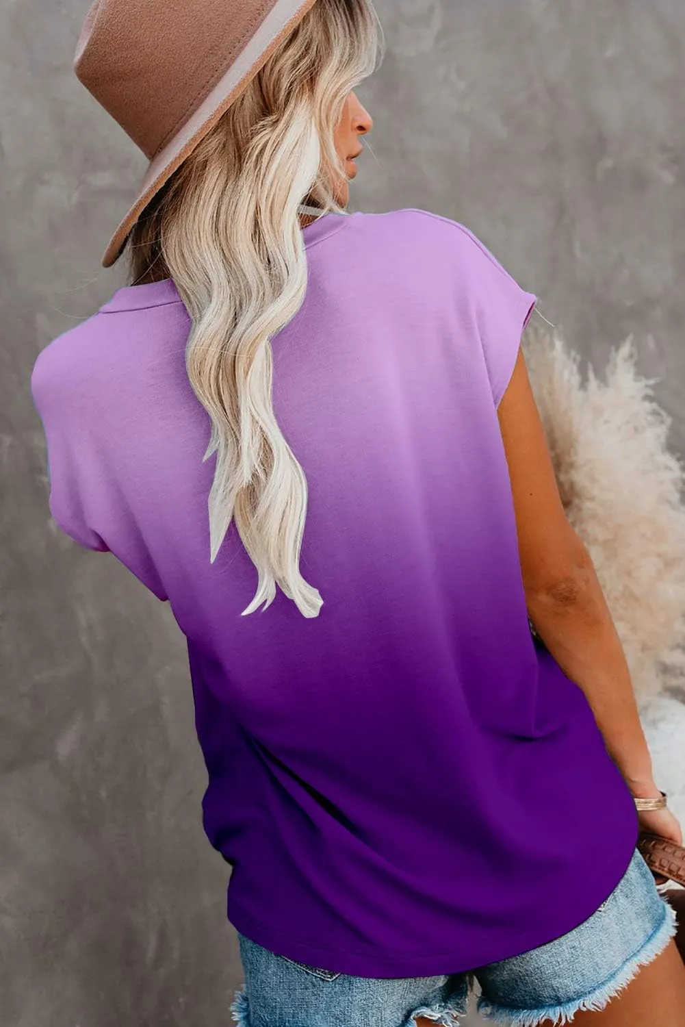 ANCAPELION Women’s Casual Summer Shirt Short Sleeve Round Neck T-Shirt Basic Tee Tunic Top Fit Loose with Pocket