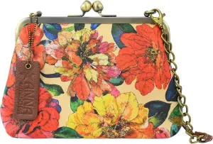 Anna by Anuschka Heritage Collection Women's Genuine Leather Crossbody Frame Bag