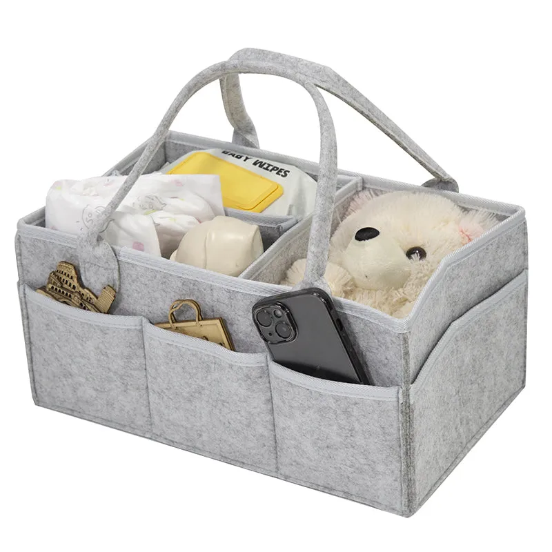 ANYMOM Mommy Diaper Bag Dark Grey Organizer Multifunctional Newborn Things Nursery Stackers and Caddies Pouch Large Storage