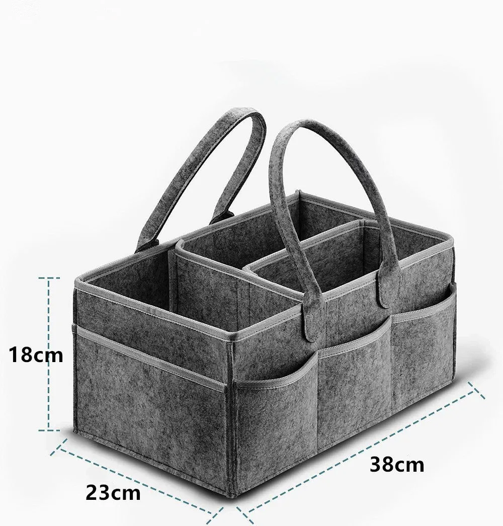 ANYMOM Mommy Diaper Bag Dark Grey Organizer Multifunctional Newborn Things Nursery Stackers and Caddies Pouch Large Storage