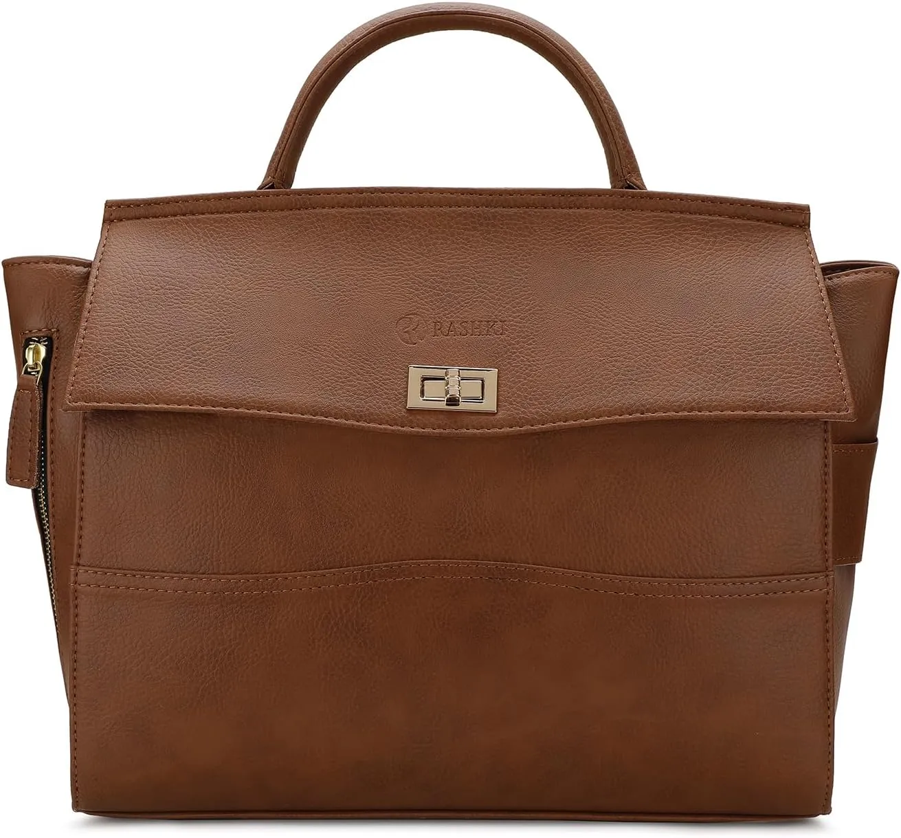 Aria Tote Convertible Backpack for Women 15.6 Inch | Versatile Laptop Bag | Office, College & Travel-Friendly | Stylish Vegan Leather Work Bag | Spacious, Secure & Ergonomic Design (TAN)