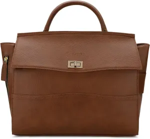 Aria Tote Convertible Backpack for Women 15.6 Inch | Versatile Laptop Bag | Office, College & Travel-Friendly | Stylish Vegan Leather Work Bag | Spacious, Secure & Ergonomic Design (TAN)