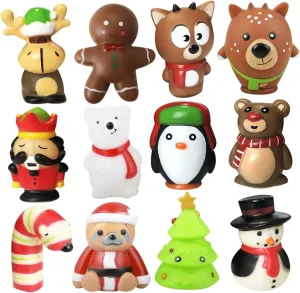 ArtCreativity Christmas Figurines for Kids – Pack of 12 Tiny Christmas Figures, Holiday Stocking Stuffers, Christmas Bath Toys, Christmas Themed Toys, Perfect Party Favors and Goodie Bag Fillers