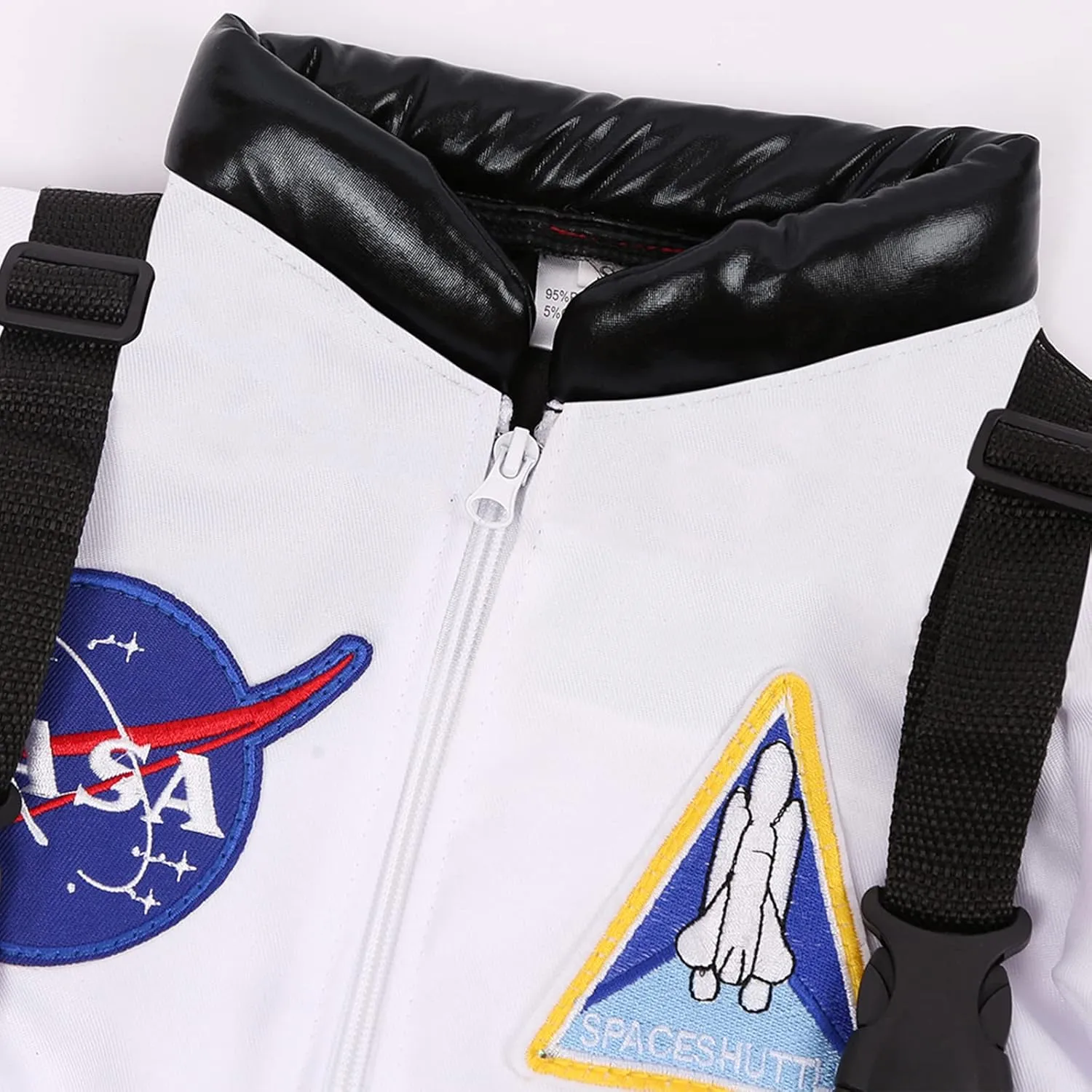 Astronaut Costume for Kid Boy NASA Space Jumpsuit Space Outfit Pretend Dress up 3-12Years