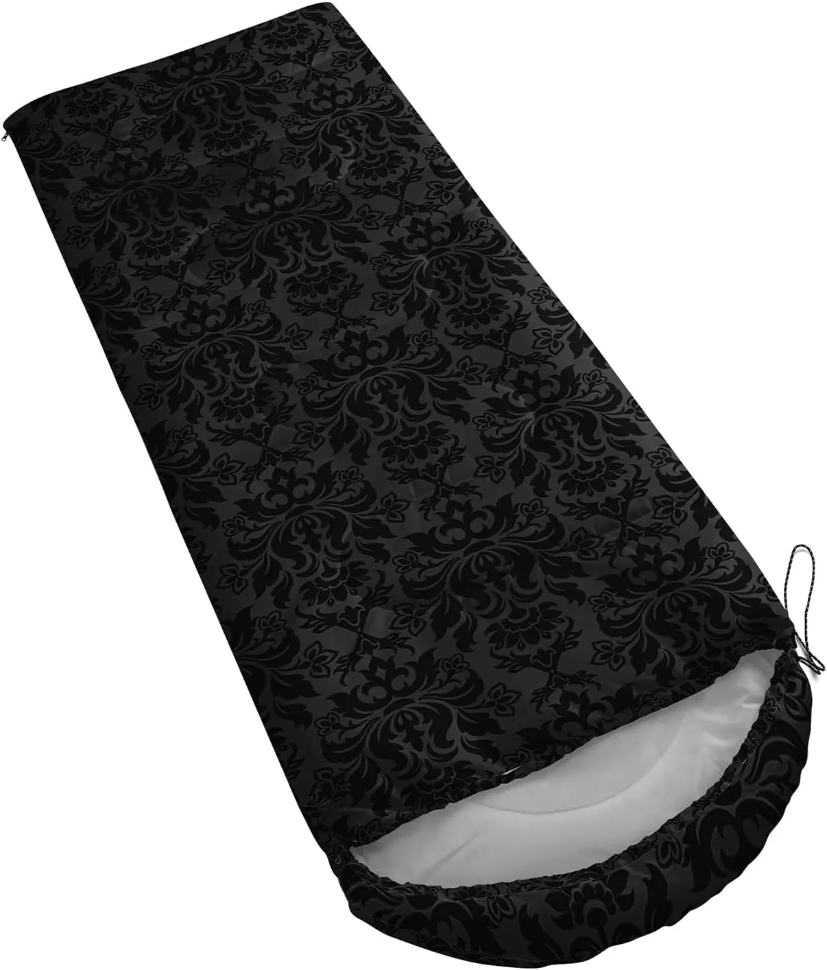 Axolotl Moon and Stars Sleeping Bag for Adults,Black White Waterproof Lightweight Camping Bag,3 Season Warm and Cool Weather Backpacking Bag for Women Men,Traveling and Outdoors Camping Gear Equipment