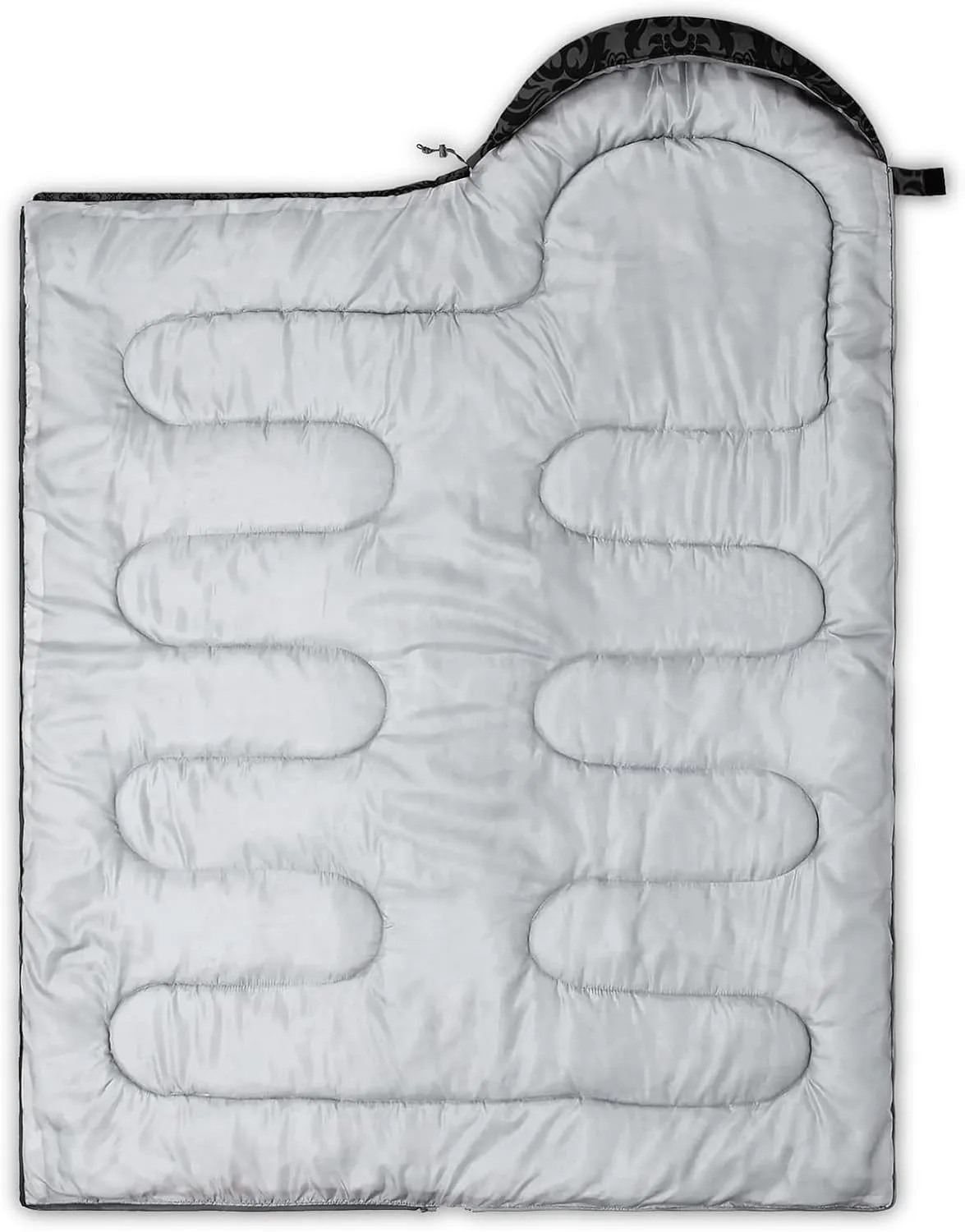 Axolotl Moon and Stars Sleeping Bag for Adults,Black White Waterproof Lightweight Camping Bag,3 Season Warm and Cool Weather Backpacking Bag for Women Men,Traveling and Outdoors Camping Gear Equipment
