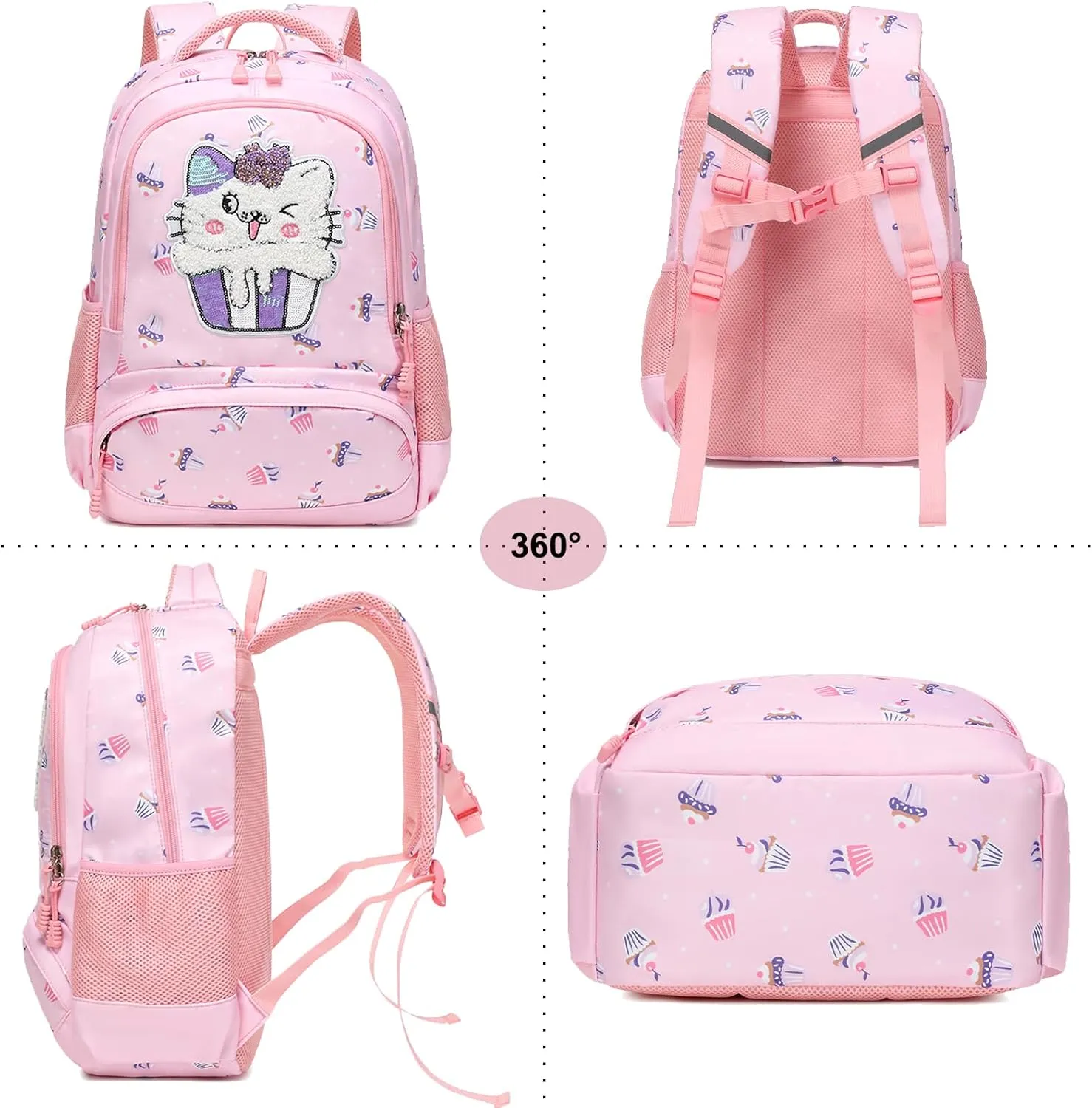 Backpack Unicorn for Girls School Preschool Backpack for Girls 3 IN 1 School Bookpack Set with Lunch Bag Pencil Bag