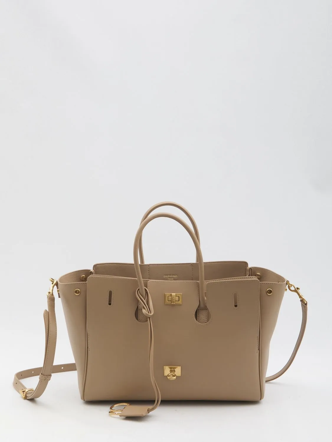 BALENCIAGA Mini Carry All Handbag - Smooth Calfskin Leather