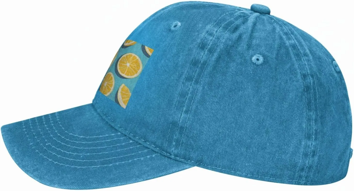Baseball Cap Golf Dad Hat for Men Women Adjustable Baseball Hat Lemon Wedges Trucker Hat Cowboy Cap
