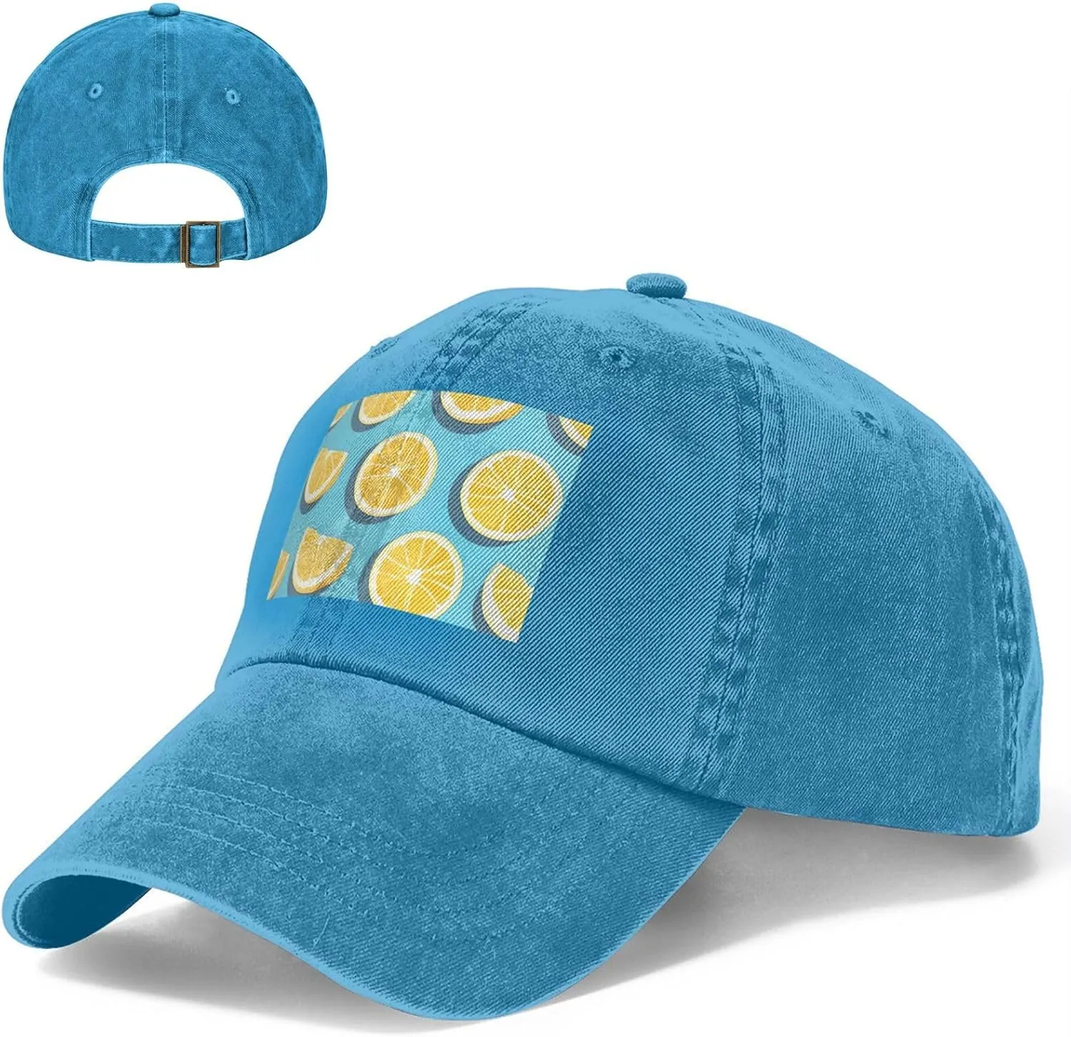Baseball Cap Golf Dad Hat for Men Women Adjustable Baseball Hat Lemon Wedges Trucker Hat Cowboy Cap