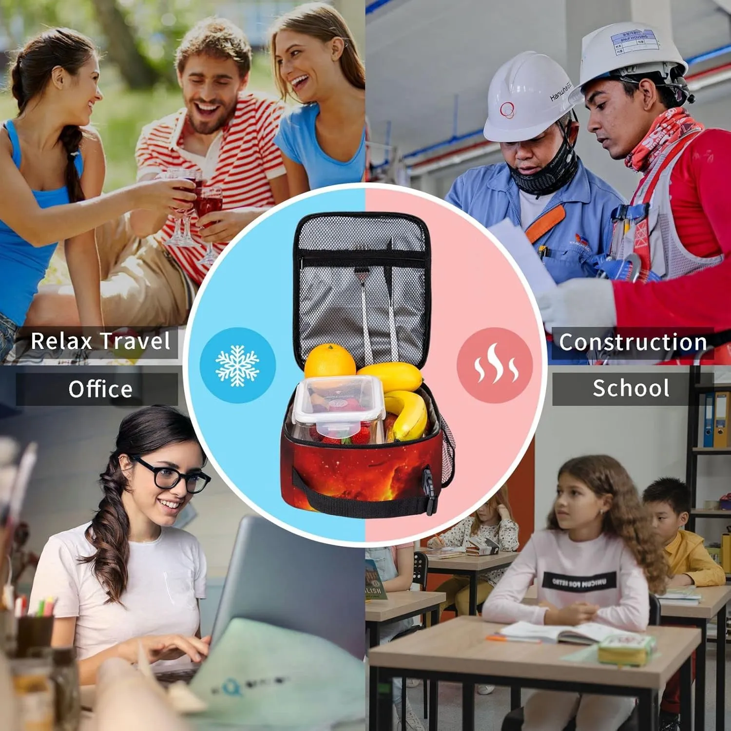 Basketball 23 Lunch Bag Women's Men's Insulated Lunch Box Reusable Girls Boys Lunch Tote Portable Bag for Work, Picnic, Travel