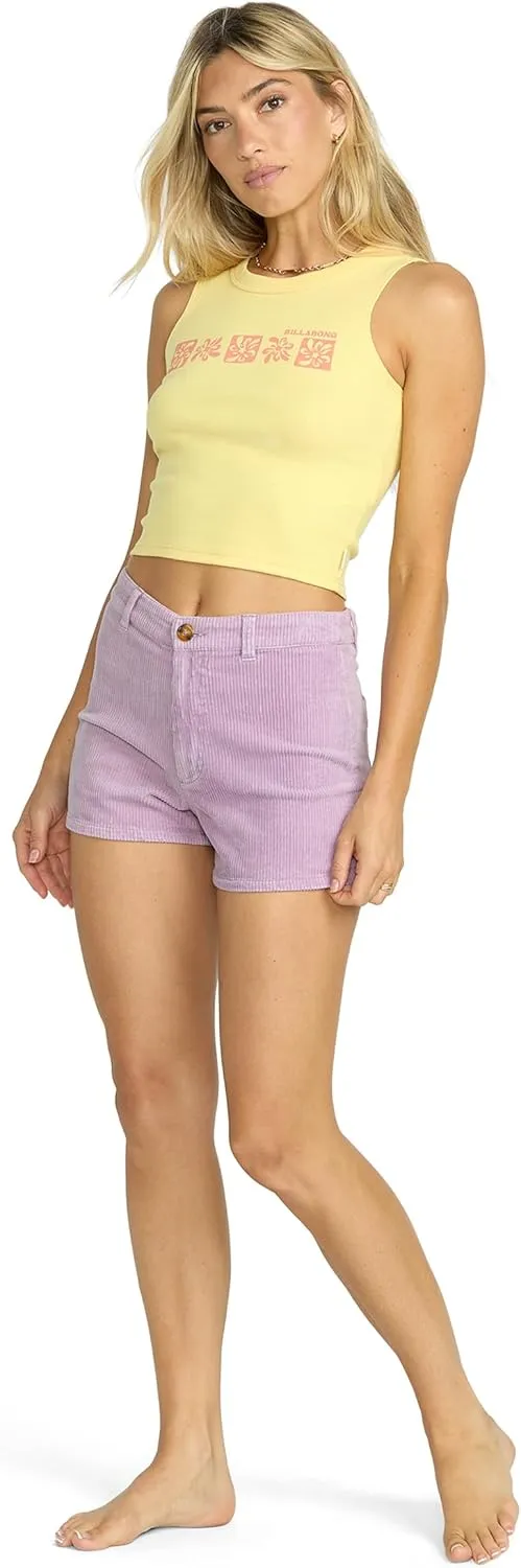 Billabong Women's Slim Fit Free Fall Cotton Corduroy Shorts