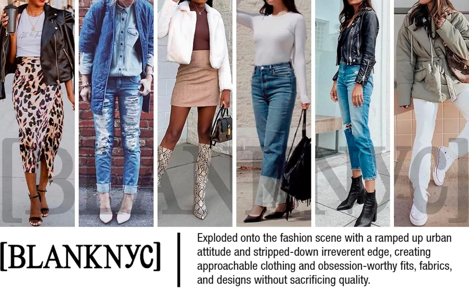 [BLANKNYC] Womens High Rise Distressed Outseam Slit Sustainable Denim Shorts, Stylish Clothing