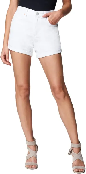 [BLANKNYC] Womens Luxury Clothing High Rise Distressed Denim Shorts, Comfortable & Fitting