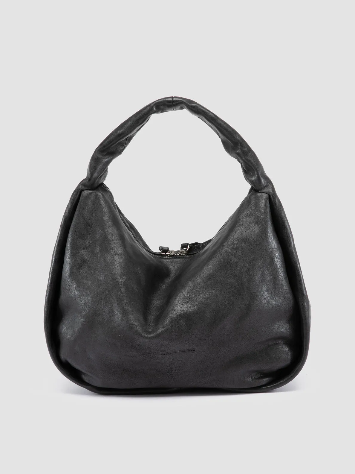 BOLINA 048 - Black Leather Shoulder Bag