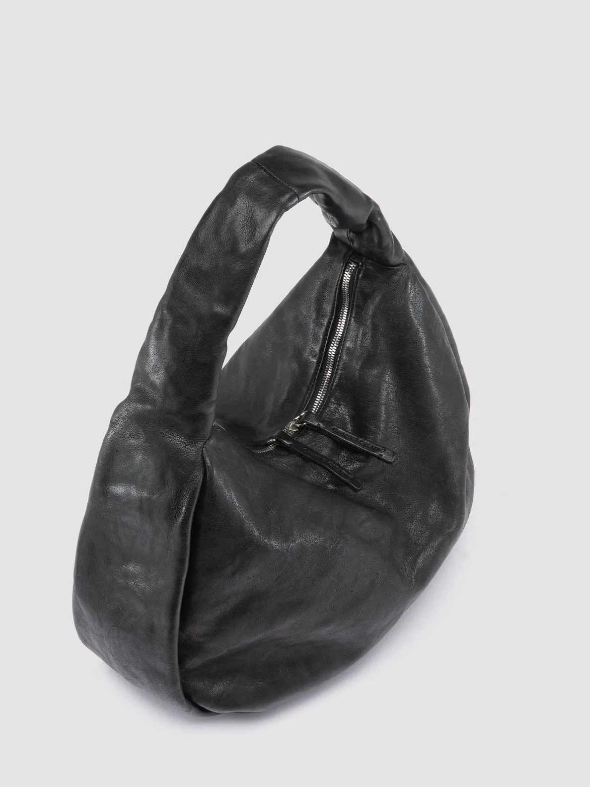BOLINA 048 - Black Leather Shoulder Bag
