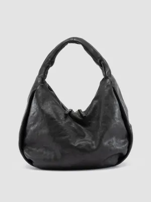BOLINA 048 - Black Leather Shoulder Bag