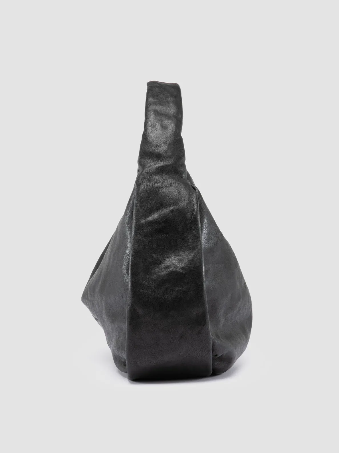 BOLINA 048 - Black Leather Shoulder Bag