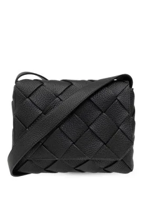 BOTTEGA VENETA Grained Leather Mini Handbag - 16.5x22.5x5.5cm