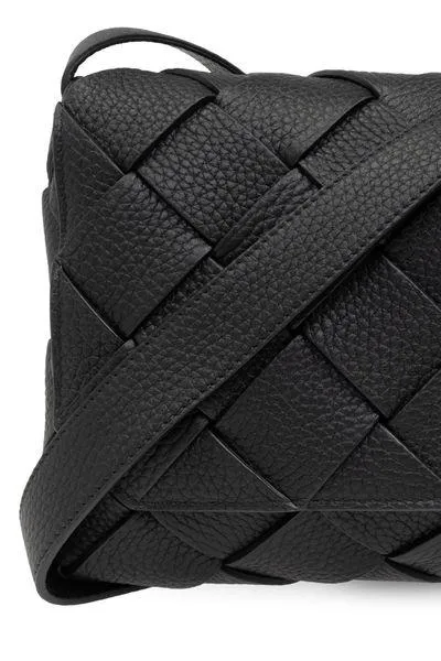 BOTTEGA VENETA Grained Leather Mini Handbag - 16.5x22.5x5.5cm
