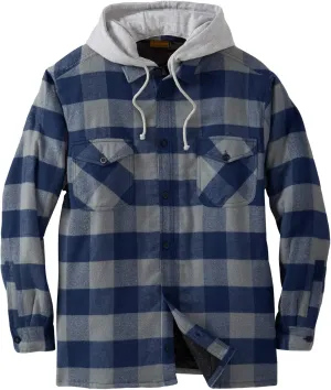 Boulder Creek by KingSize Men's Big & Tall Removable Hooded Shirt Jacket