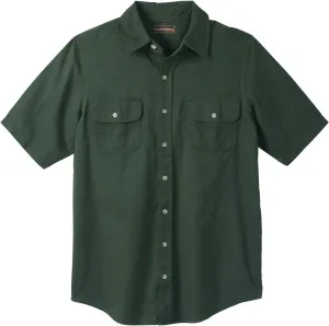 Boulder Creek by Kingsize Men's Big & Tall Short Sleeve Denim and Twill Shirt
