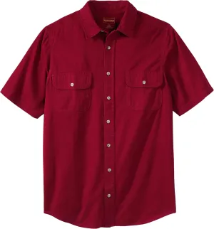 Boulder Creek by Kingsize Men's Big & Tall Short Sleeve Denim and Twill Shirt