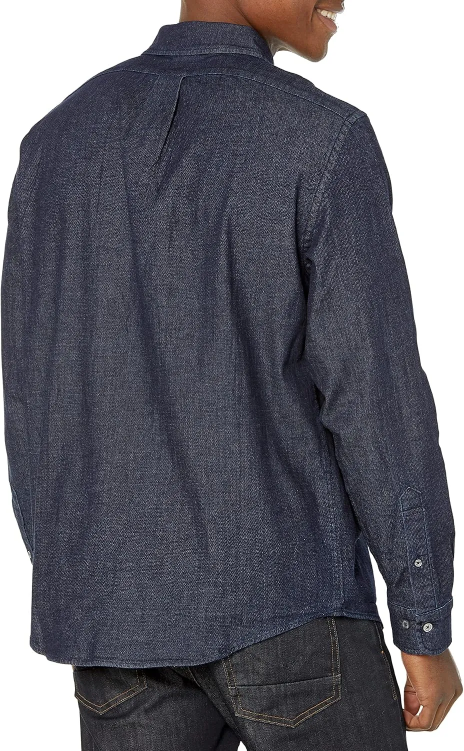Brooks Brothers Men's Long Sleeve Button Down Denim Stretch Sport Shirt