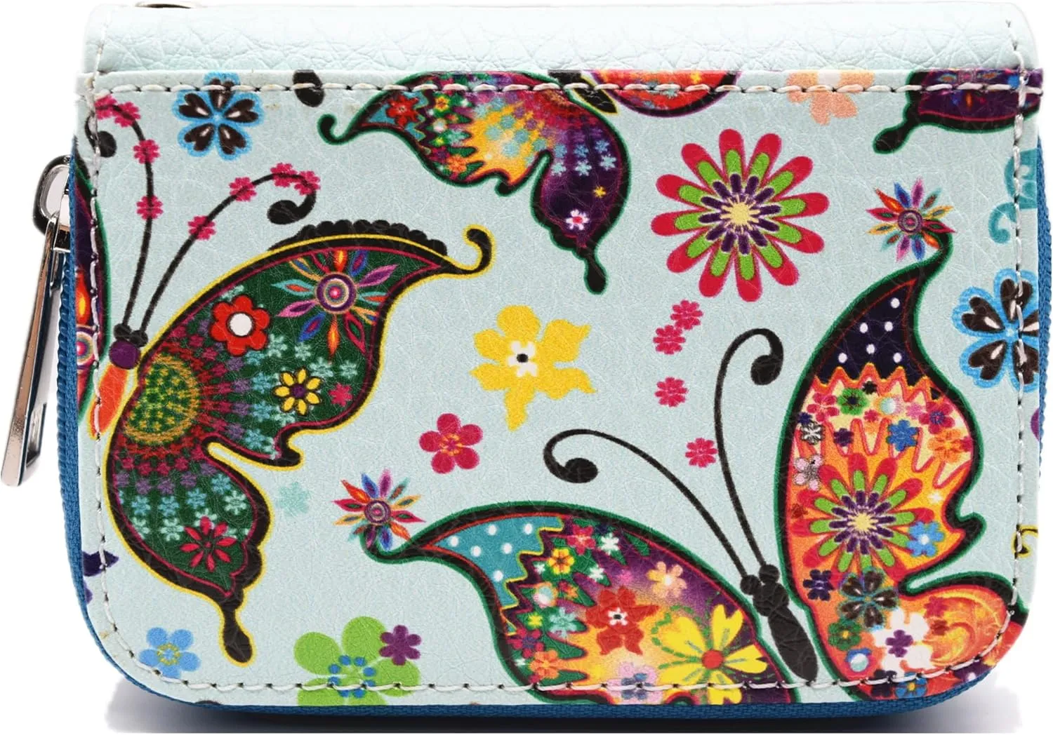 Butterfly Flower Springtime Purse Women Clutch Western CCW Rhinestone Crossbody Handbags With Mini Wallet